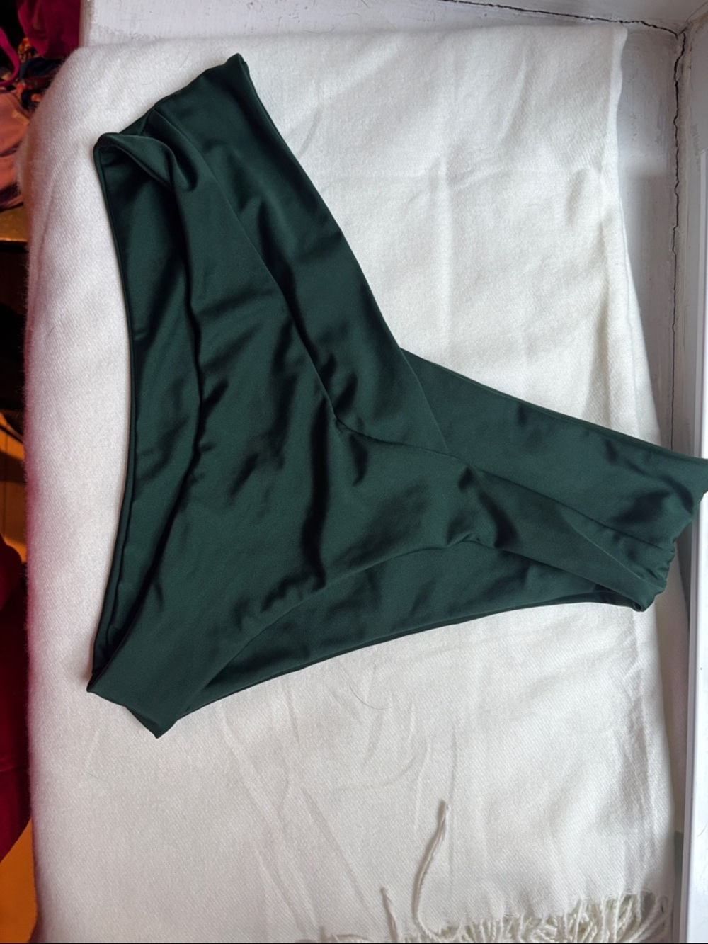 Zaful Dark Green High Cut Bikini Bottoms